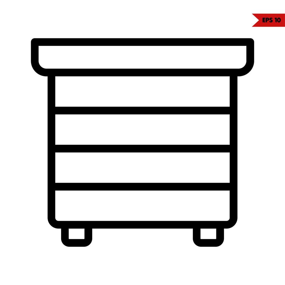 table line icon vector