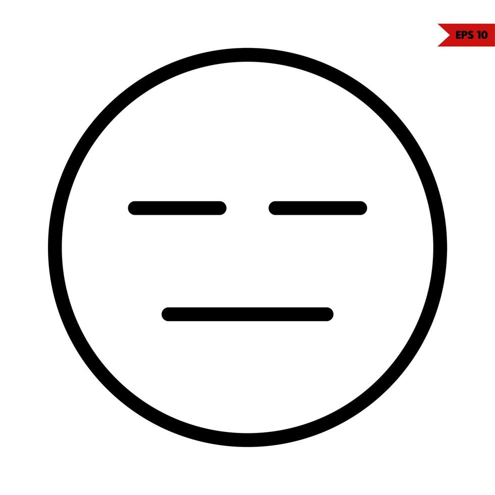 emoticon sticker line icon vector