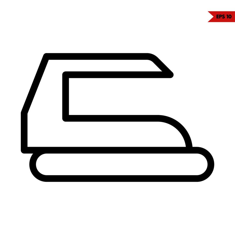 iron line icon vector