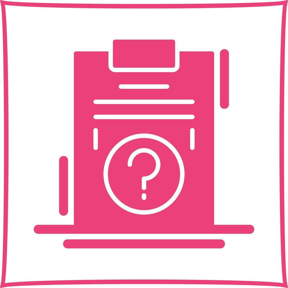 Question Unique Vector Icon