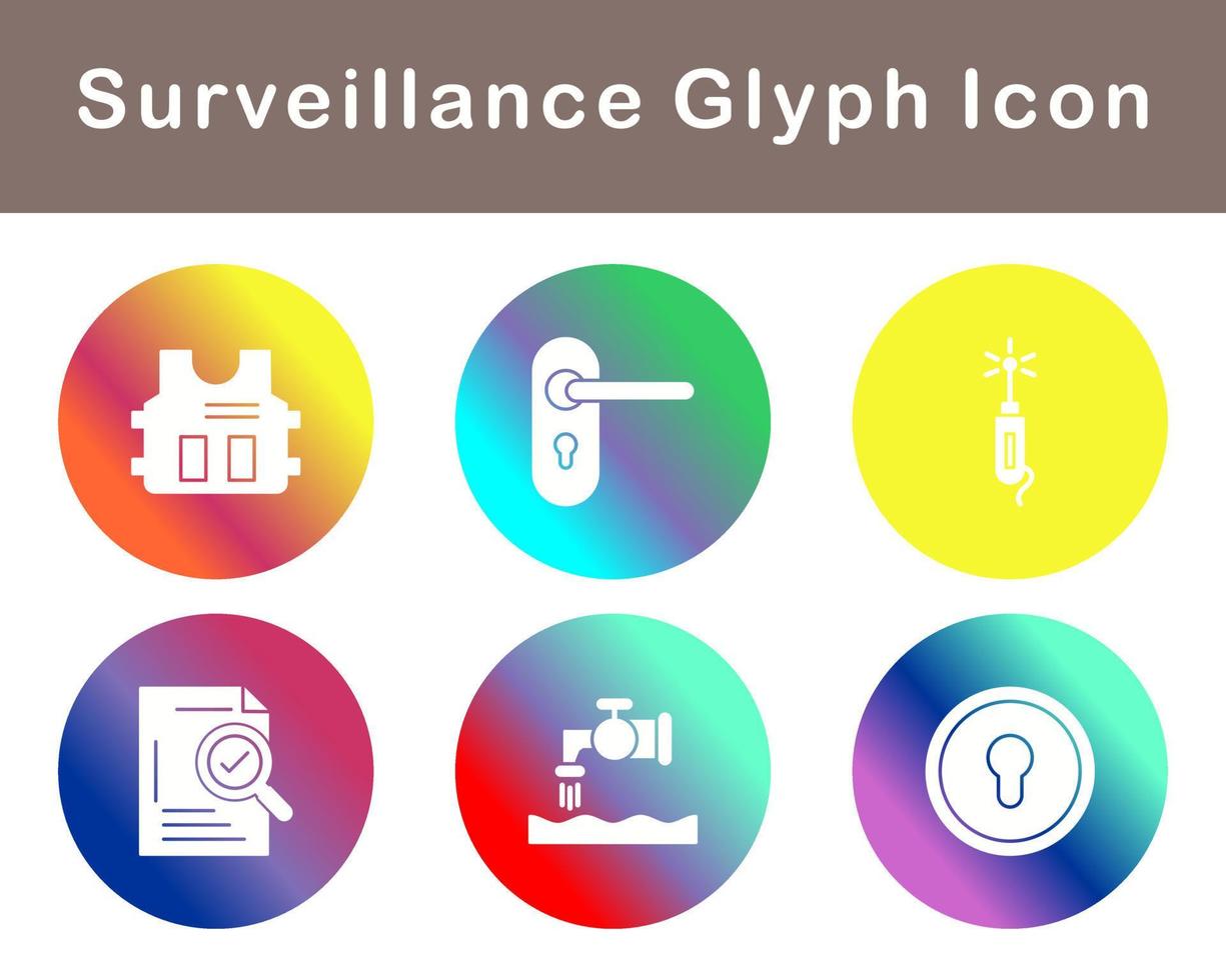 Surveillance Vector Icon Set