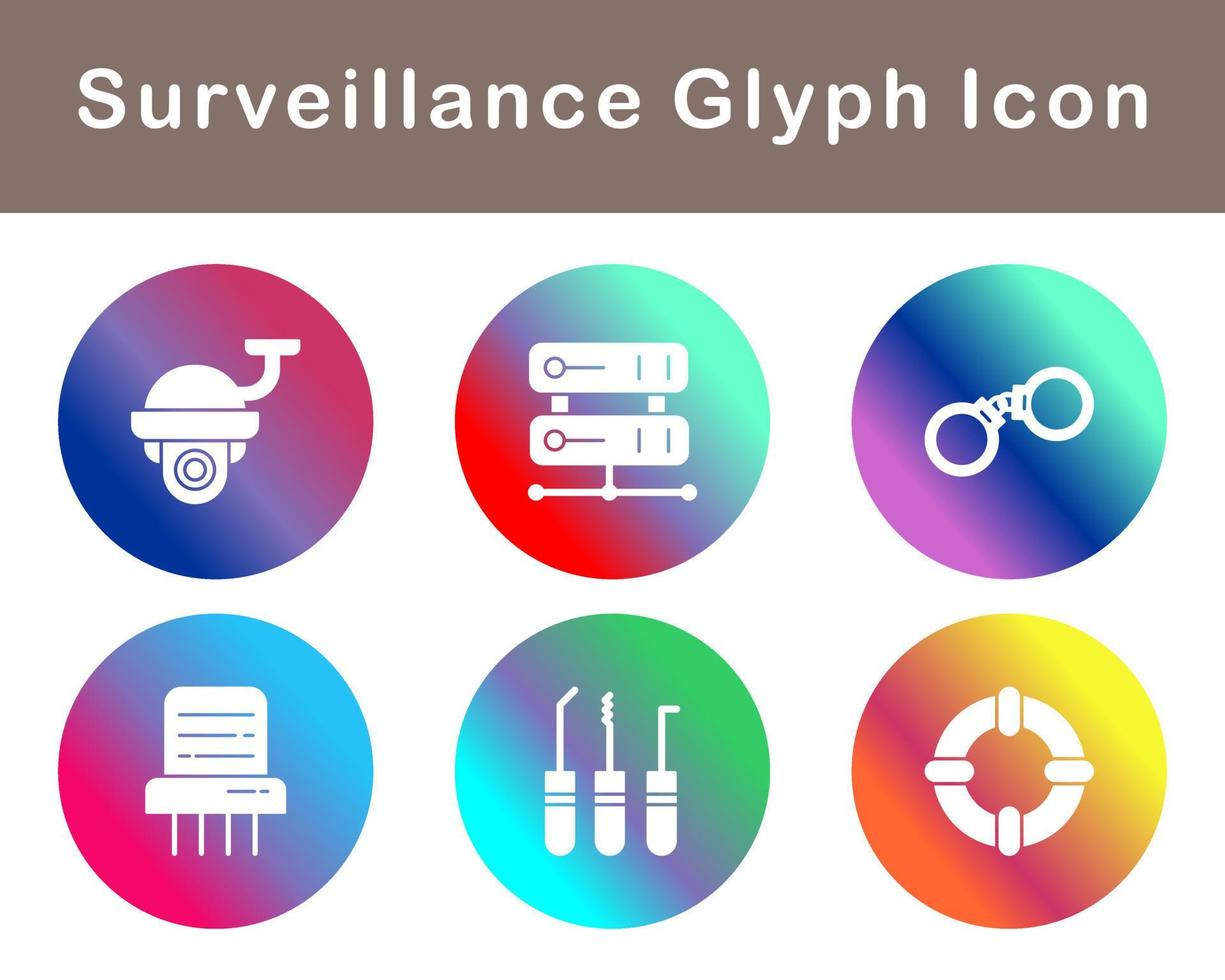 Surveillance Vector Icon Set