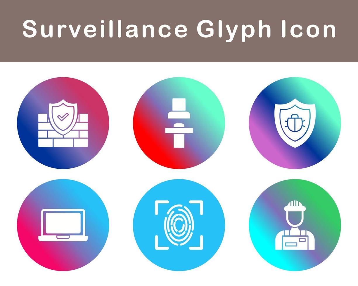 Surveillance Vector Icon Set