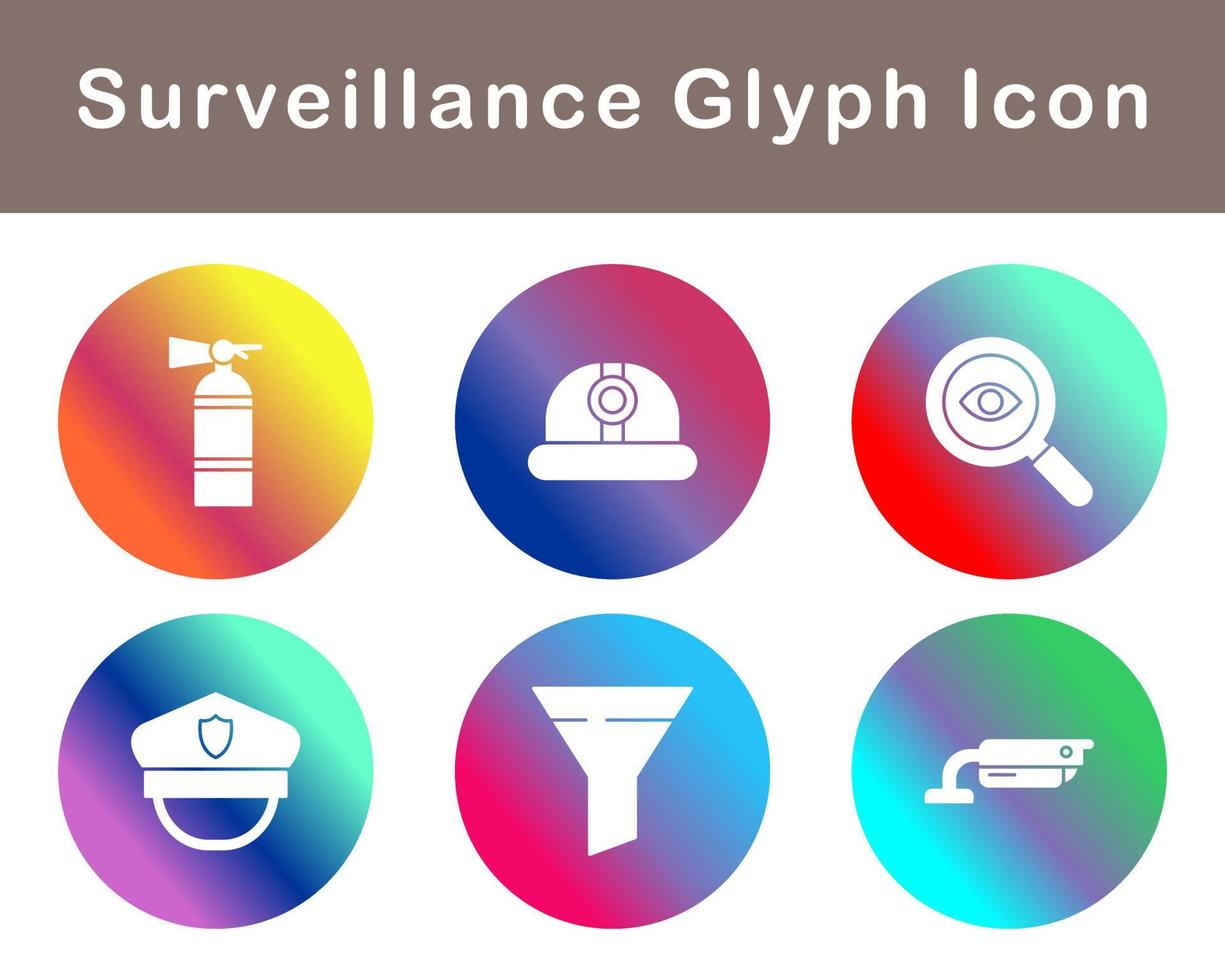 Surveillance Vector Icon Set