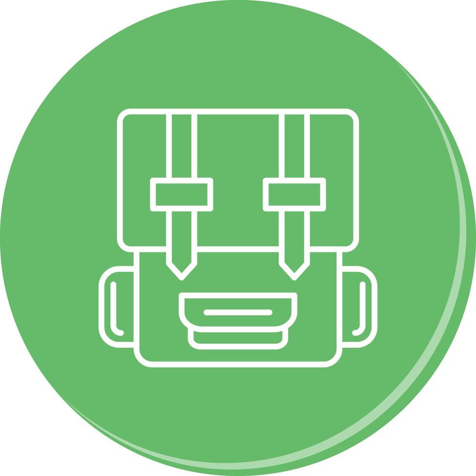 Backpack Unique Vector Icon