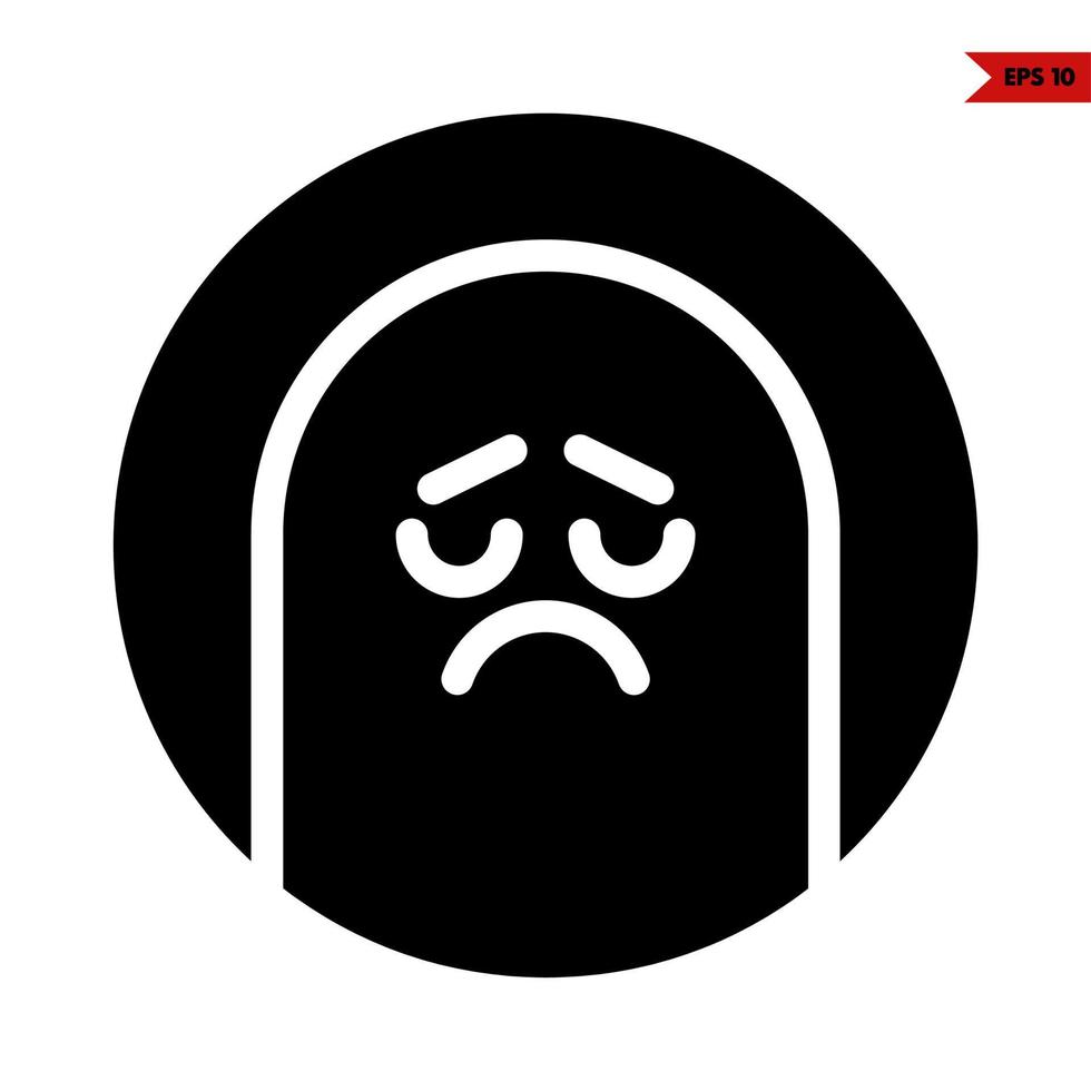 emoticon glyph icon vector