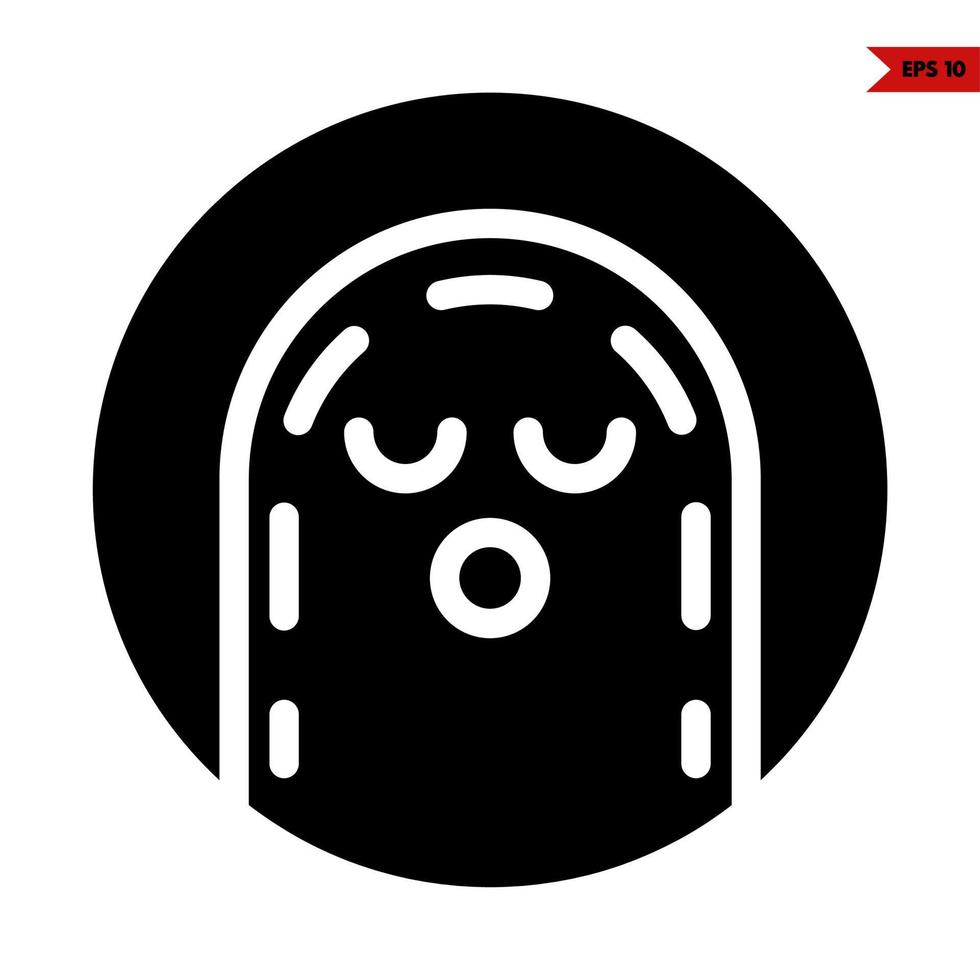 emoticon glyph icon vector