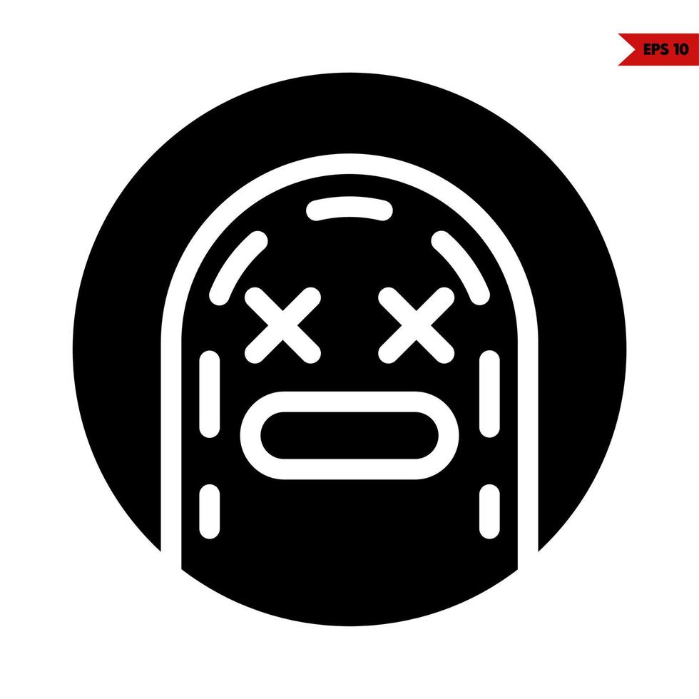 emoticon glyph icon vector