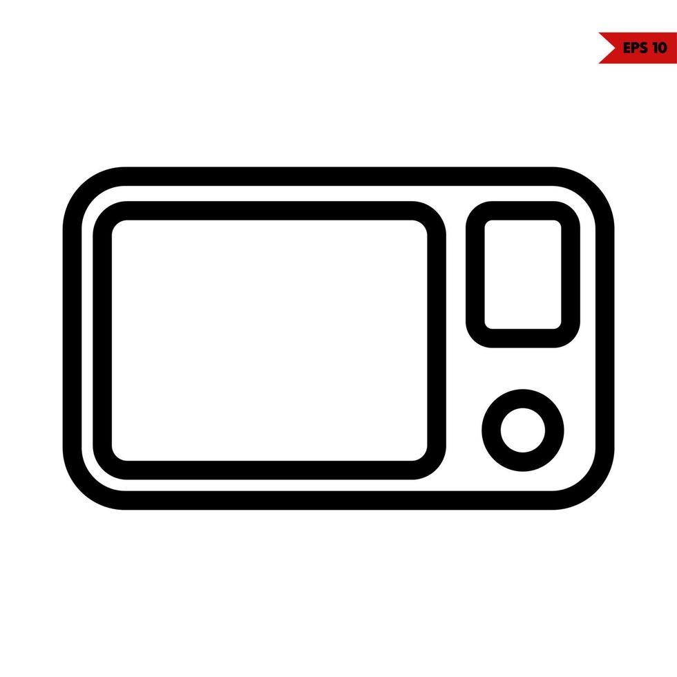 camera line icon vector