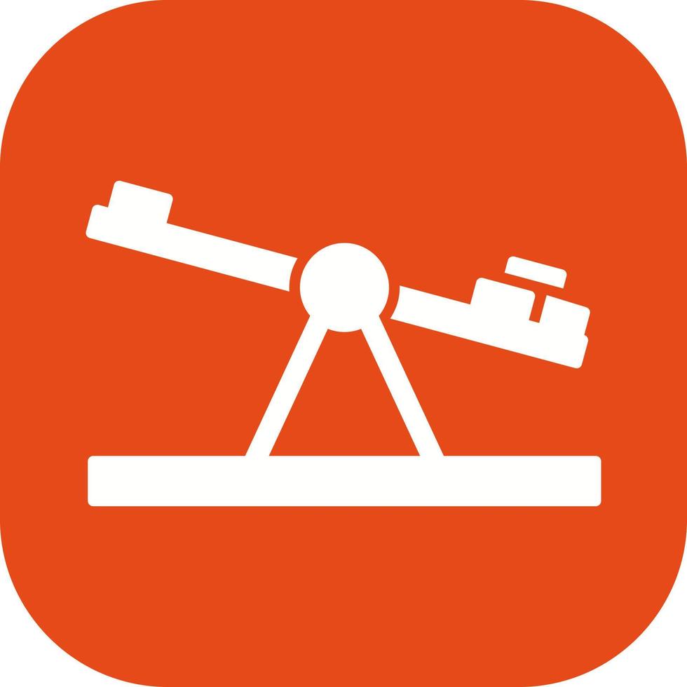Seesaw Unique Vector Icon