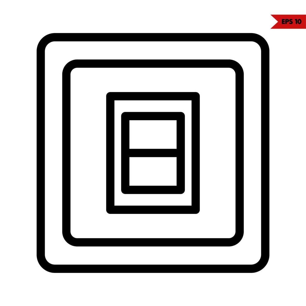 switch line icon vector