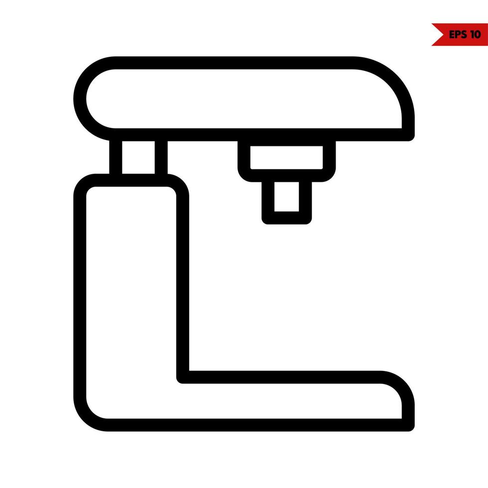 drink machine line icon vector