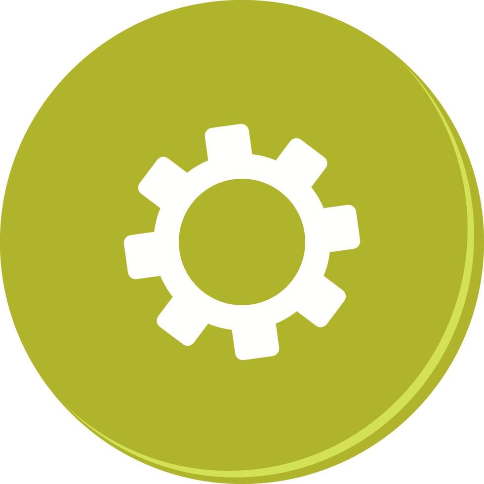 Cogwheel Unique Vector Icon