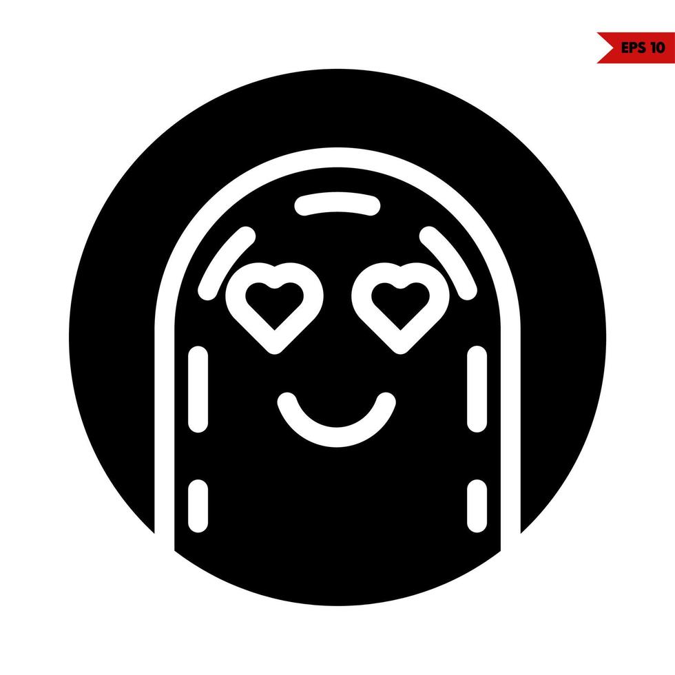 emoticon glyph icon vector