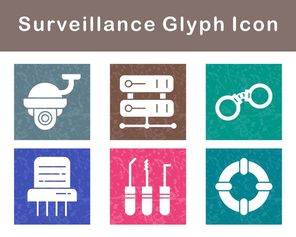Surveillance Vector Icon Set