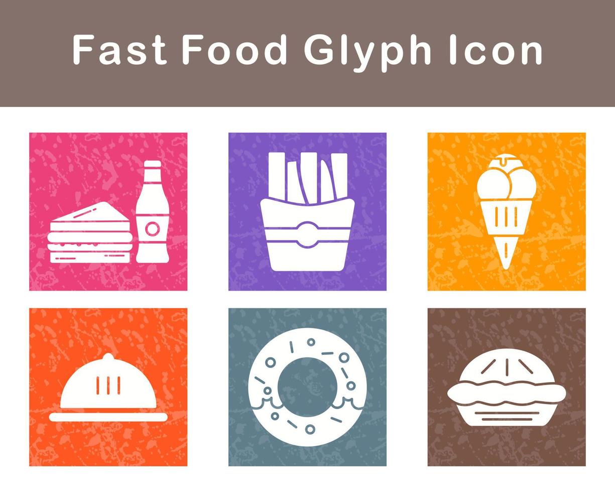 Fast Food Vector Icon Set