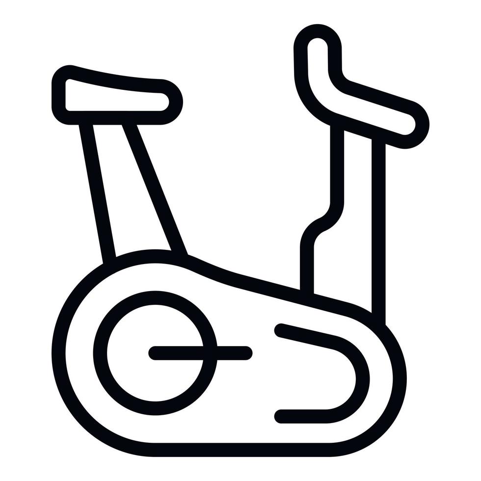 Exercise bike icon outline vector. Shop store vector