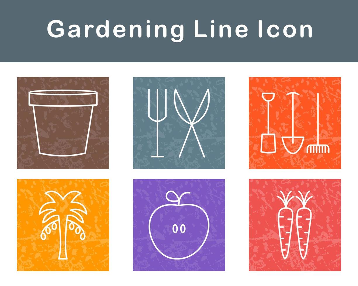 jardinería vector icono conjunto