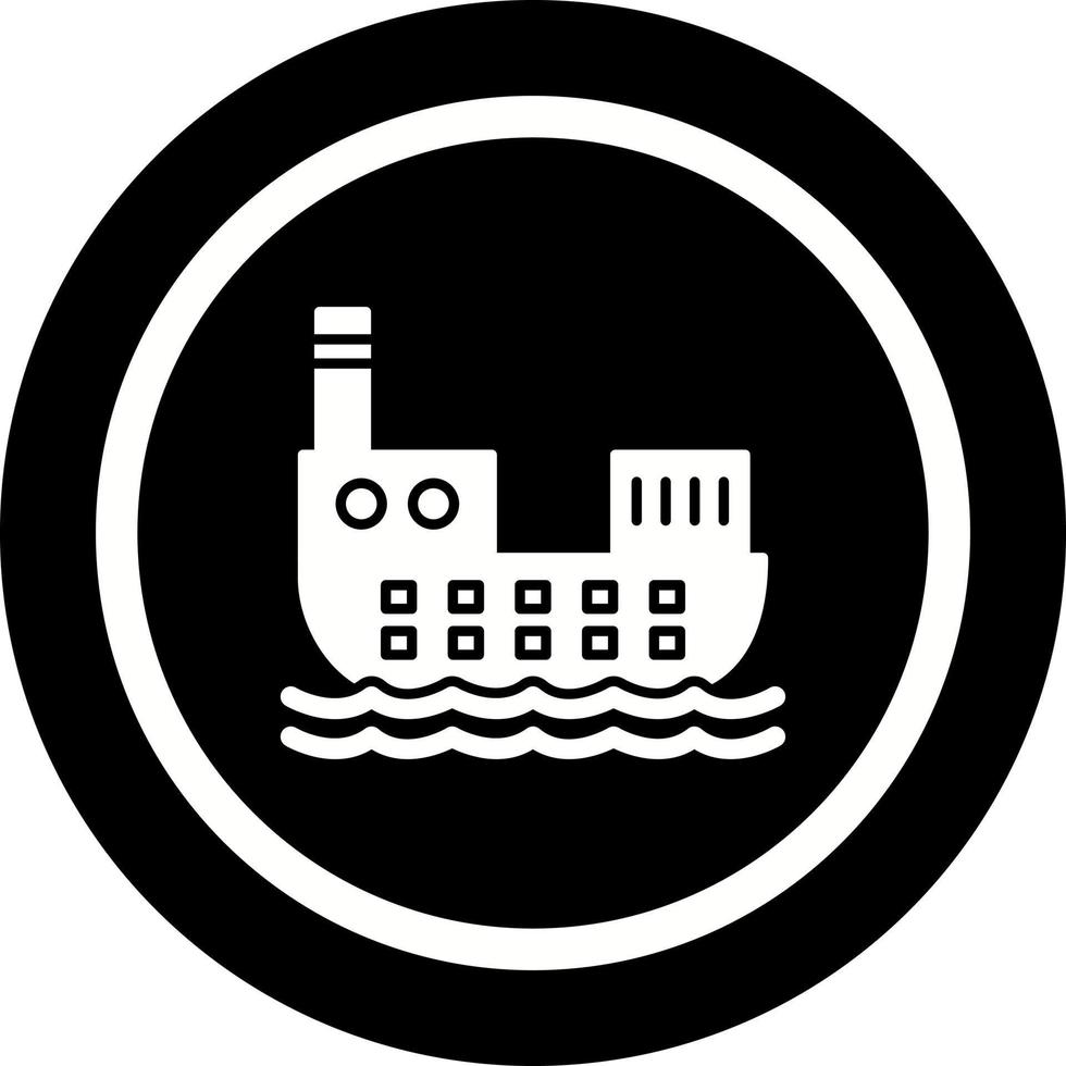 Cargo Ship Vector Icon