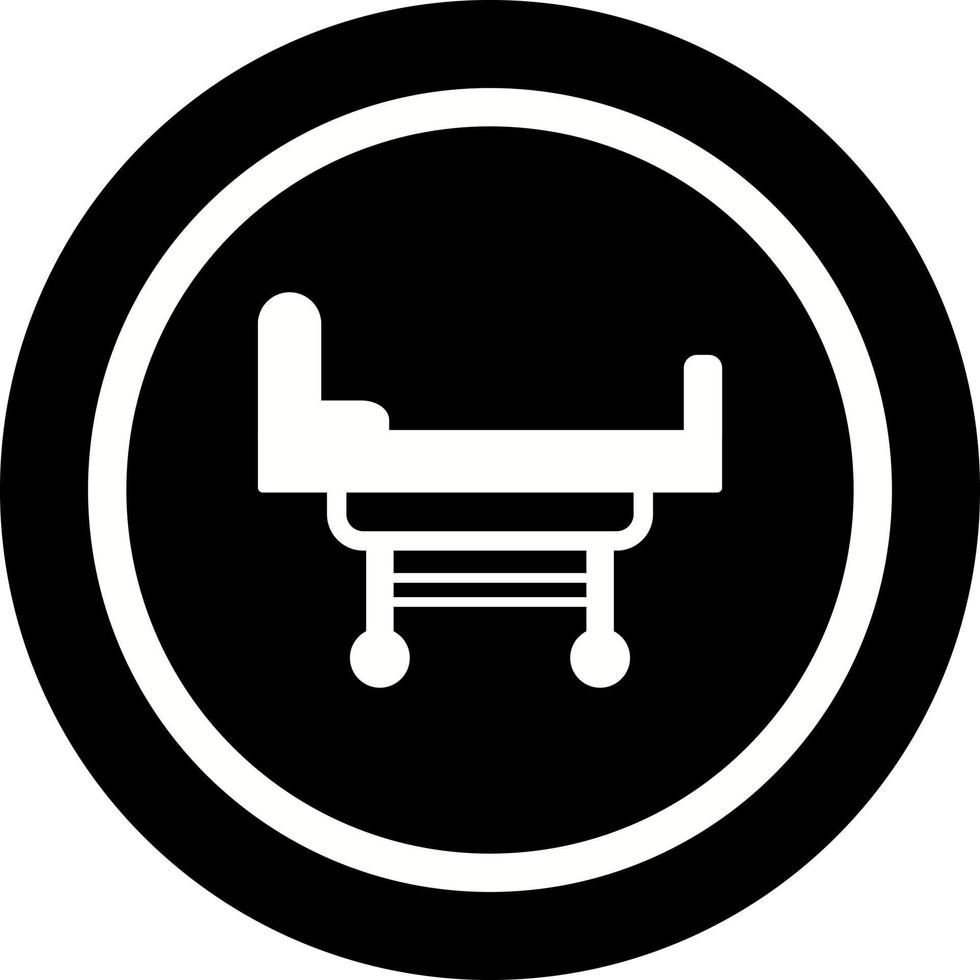 Hospital Bed Vector Icon