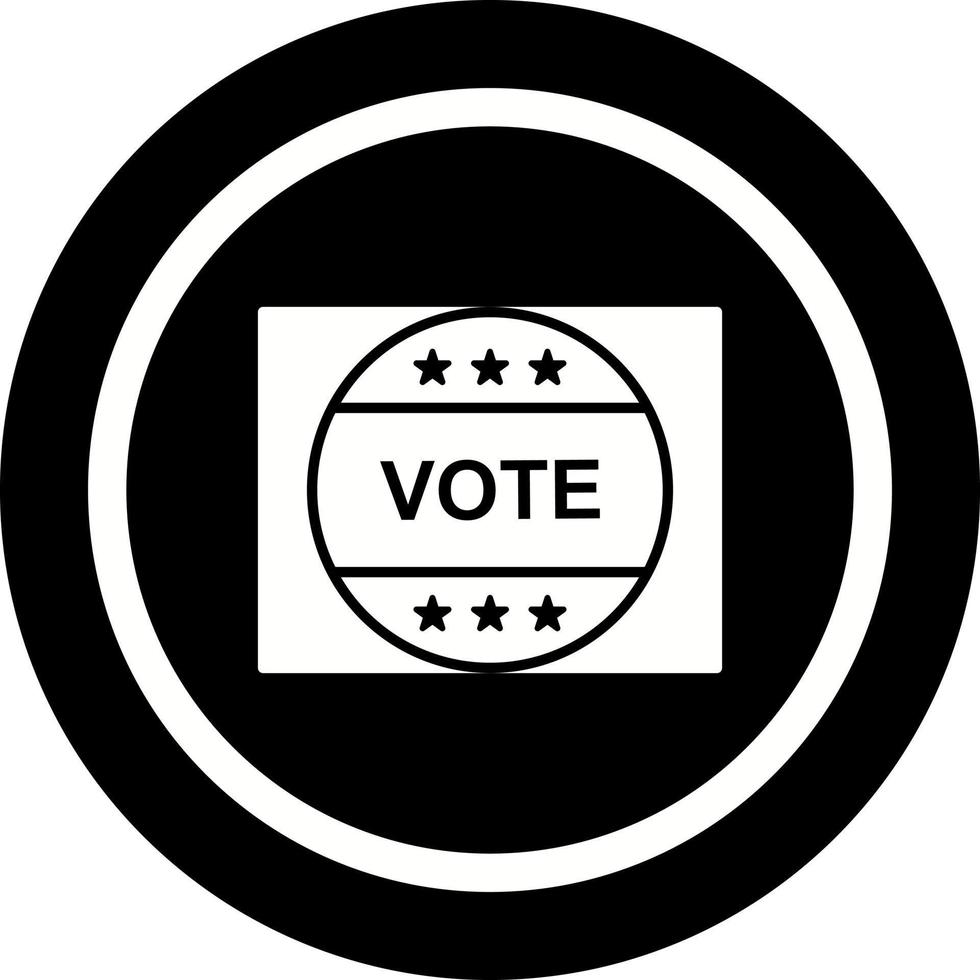 Vote Sticker Vector Icon