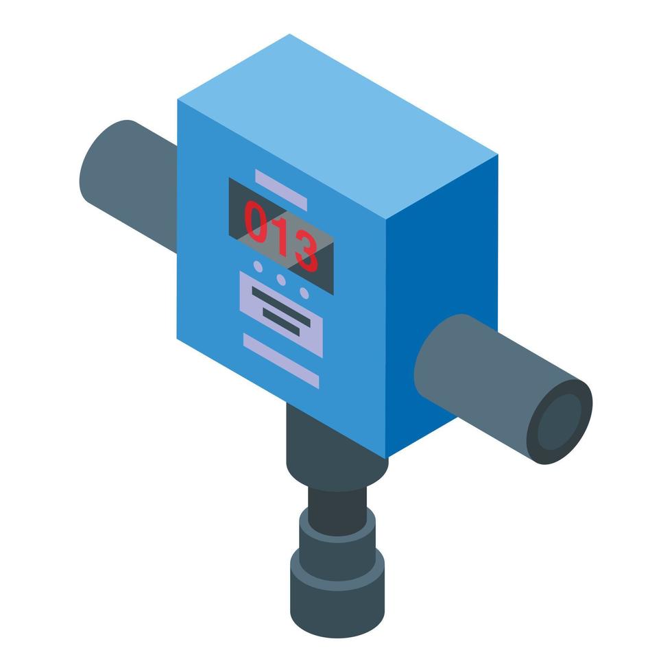 Home gas detector icon isometric vector. Meter instrument vector