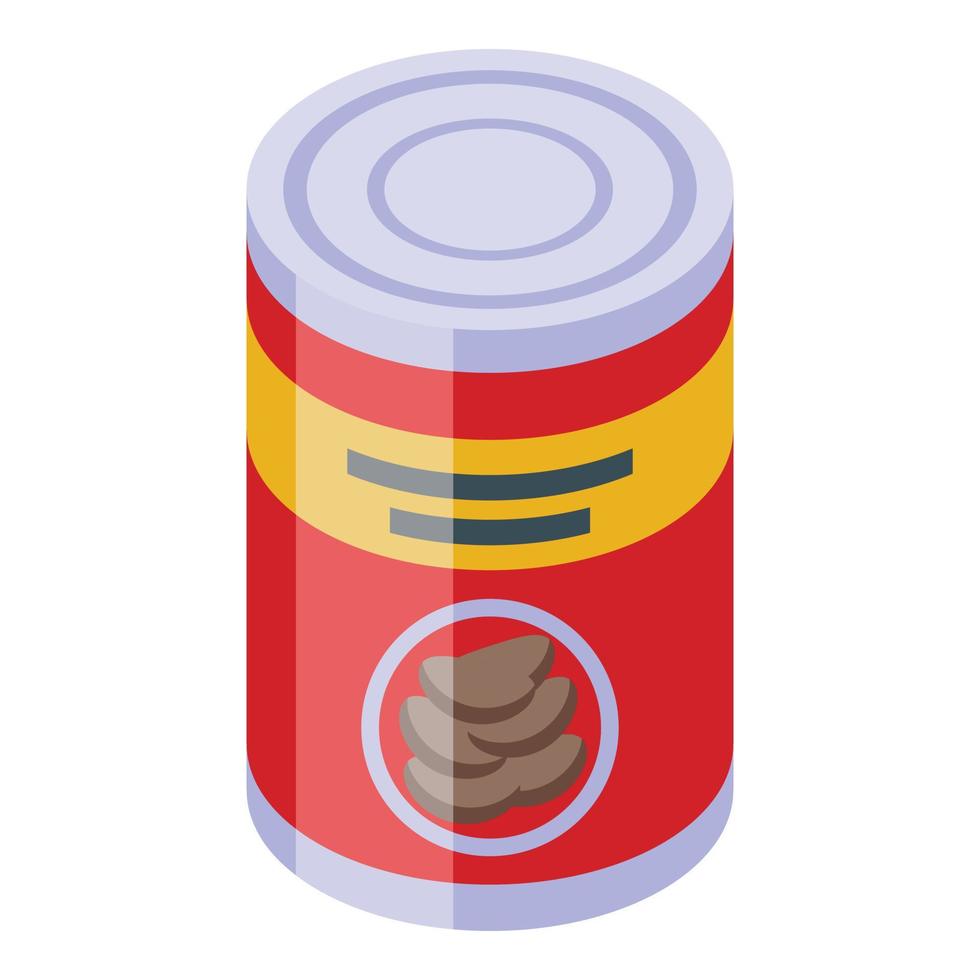Swap tin can icon isometric vector. Barter evolution vector