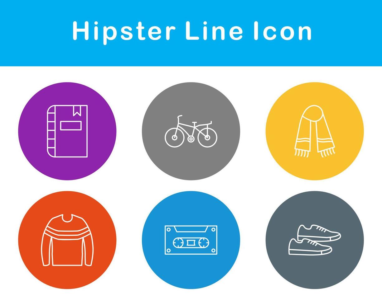 Hipster Vector Icon Set