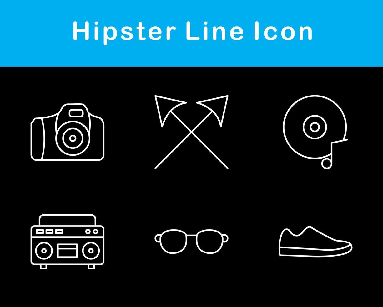 Hipster Vector Icon Set