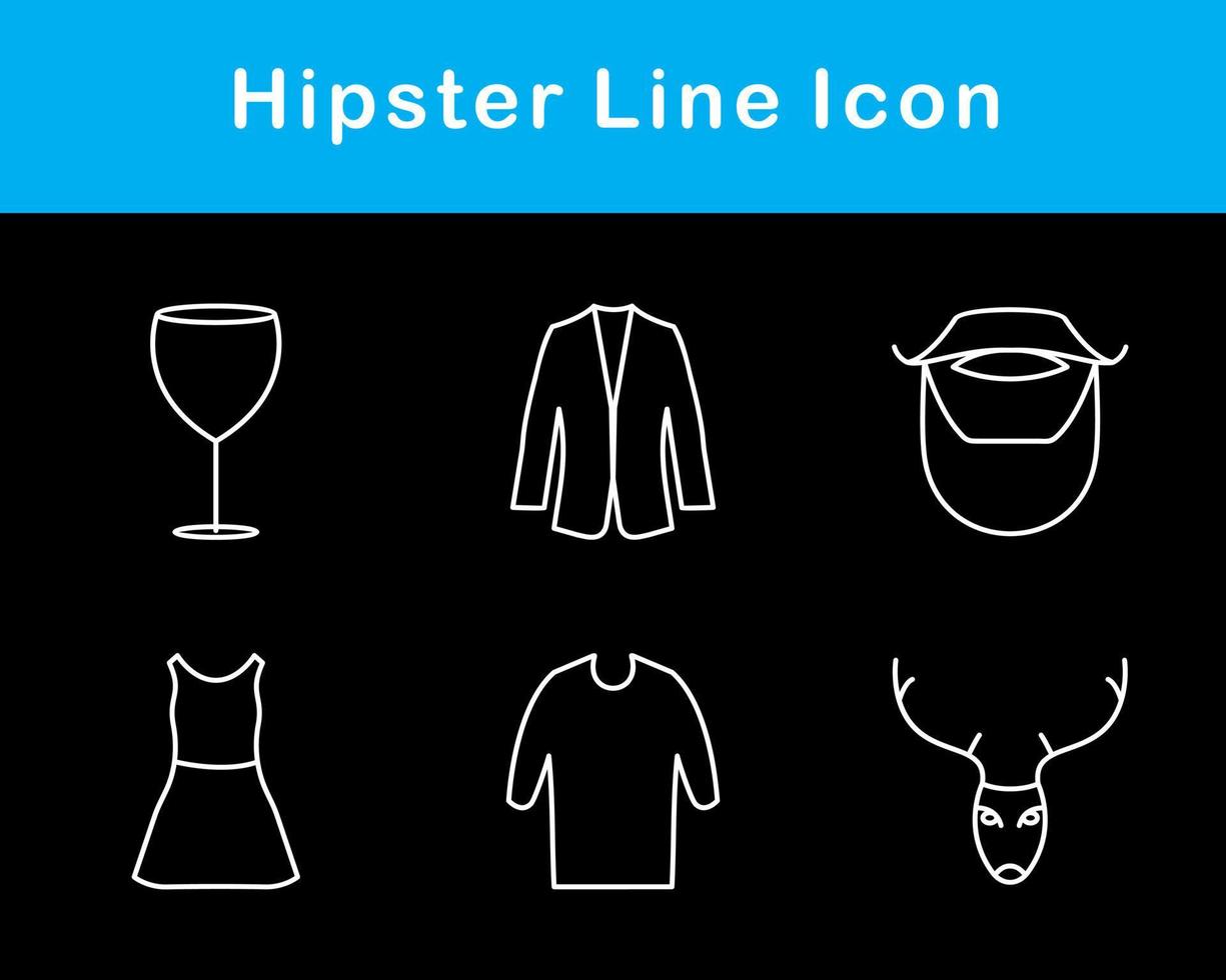 Hipster Vector Icon Set