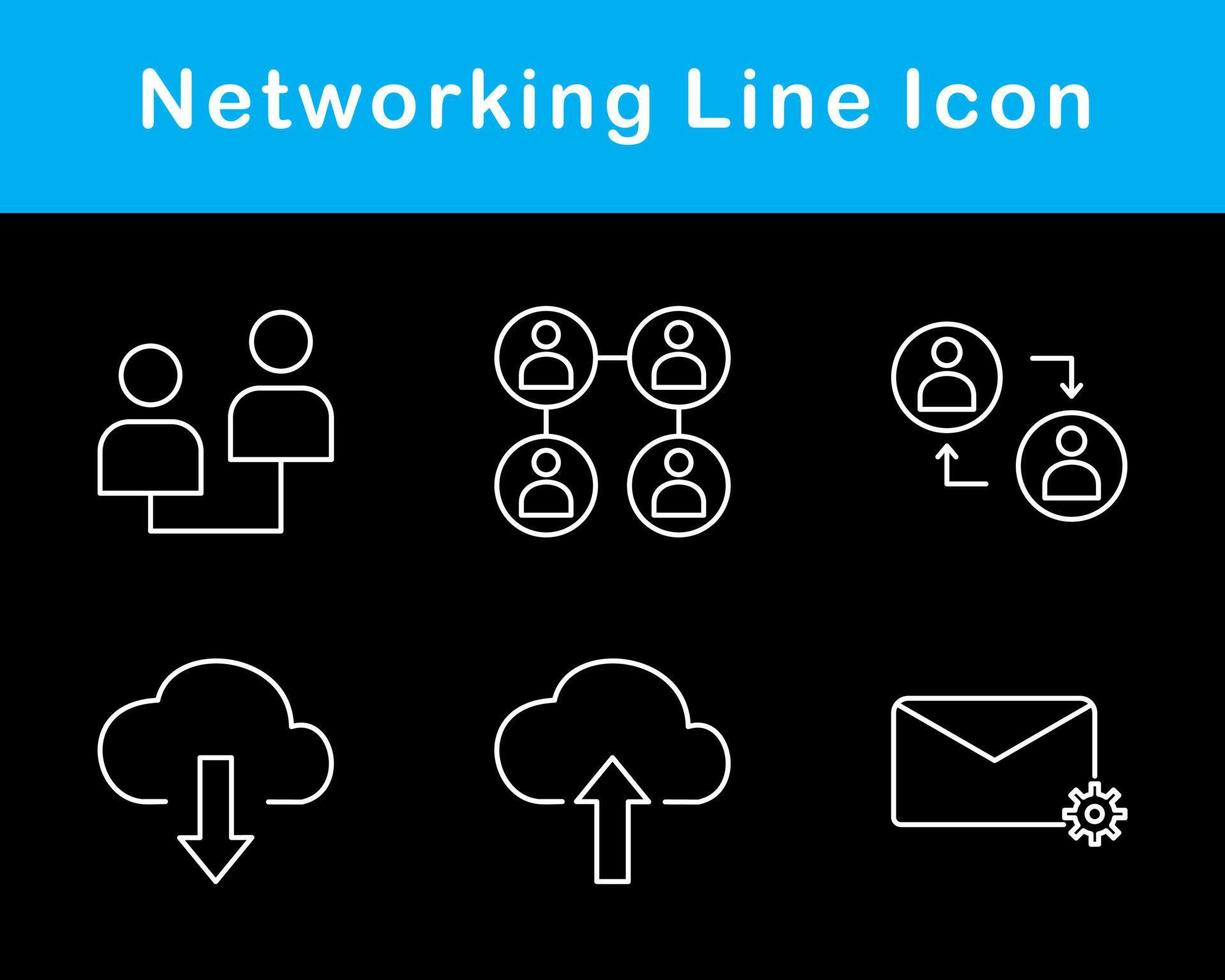 Networking Vector Icon Set