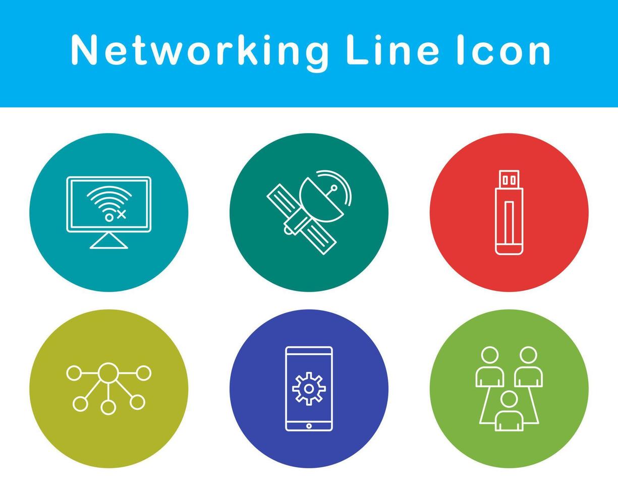 Networking Vector Icon Set