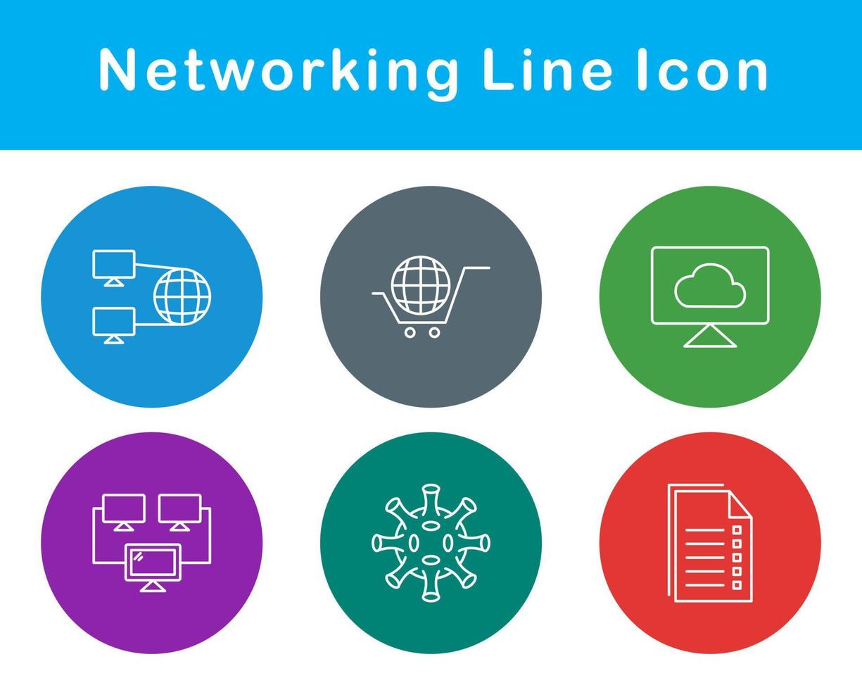 Networking Vector Icon Set