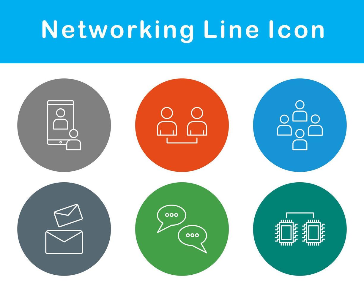 Networking Vector Icon Set