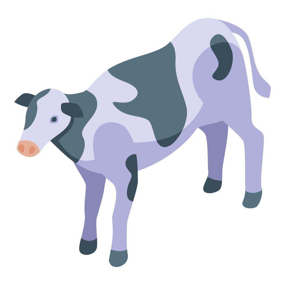 vaca permuta icono isométrica vector. dinero intercambiar vector