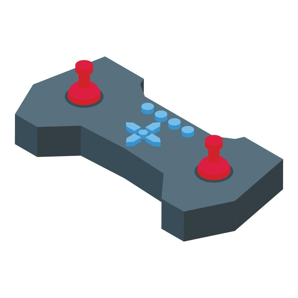 remoto controlar palanca de mando icono isométrica vector. radio juguete vector