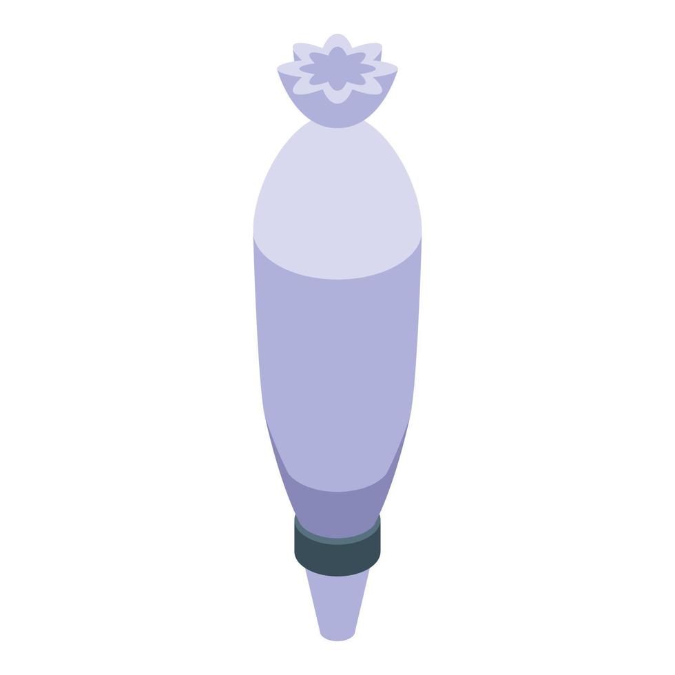 Icing nozzles icon isometric vector. Pastry bag vector