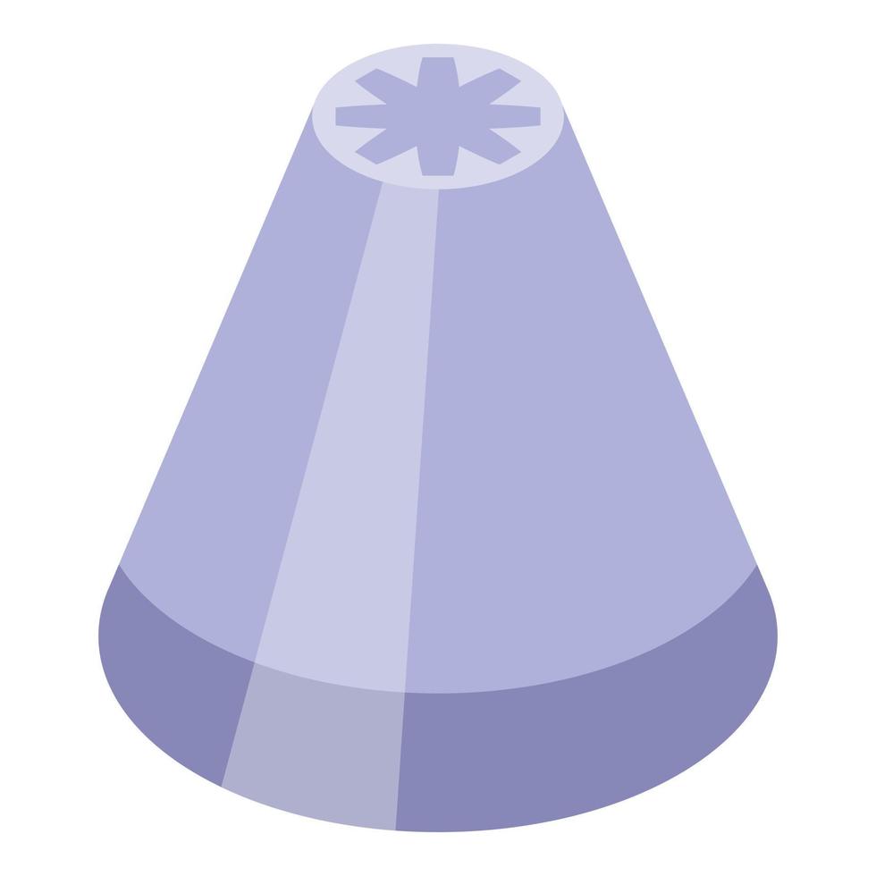 Frosting icing nozzles icon isometric vector. Cake pastry vector