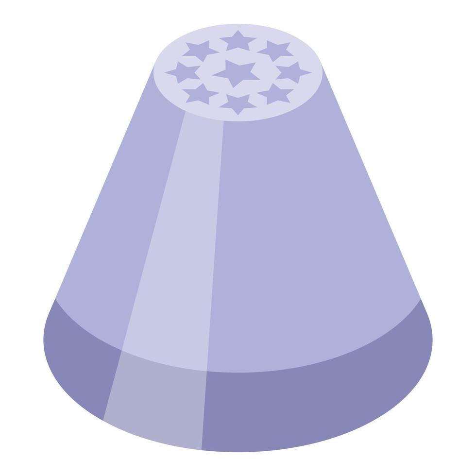 Bag icing nozzles icon isometric vector. Cake pastry vector