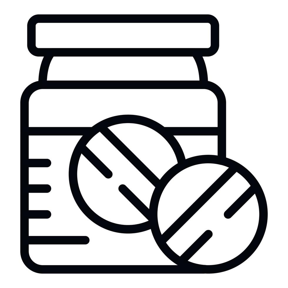 Stress pills icon outline vector. Office sad vector