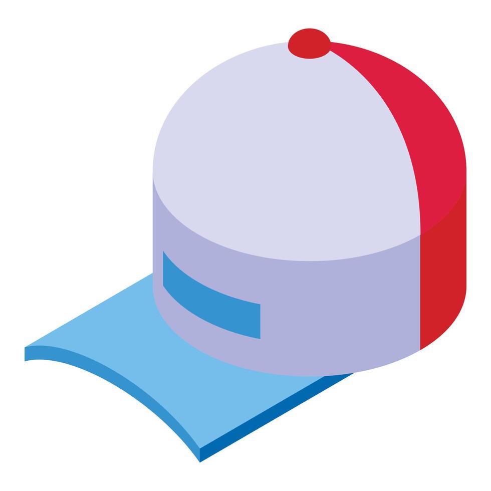 Trucker cap icon isometric vector. Truck driver vector