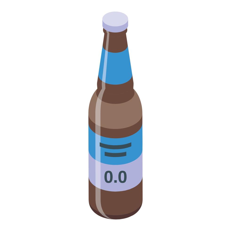no alcohólico cerveza comida icono isométrica vector. vaso bebida vector