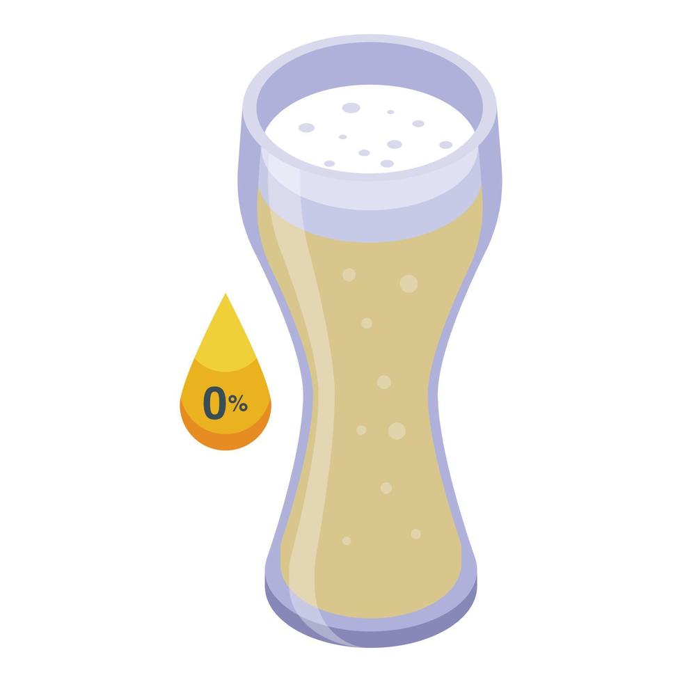 Nonalcoholic beer can icon isometric vector. Wine bar vector