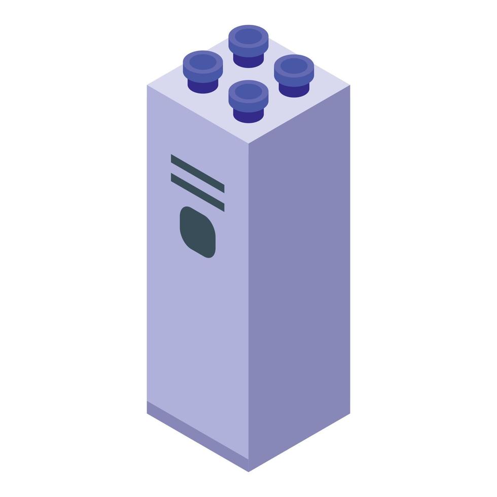 Modern battery pack icon isometric vector. Power level vector