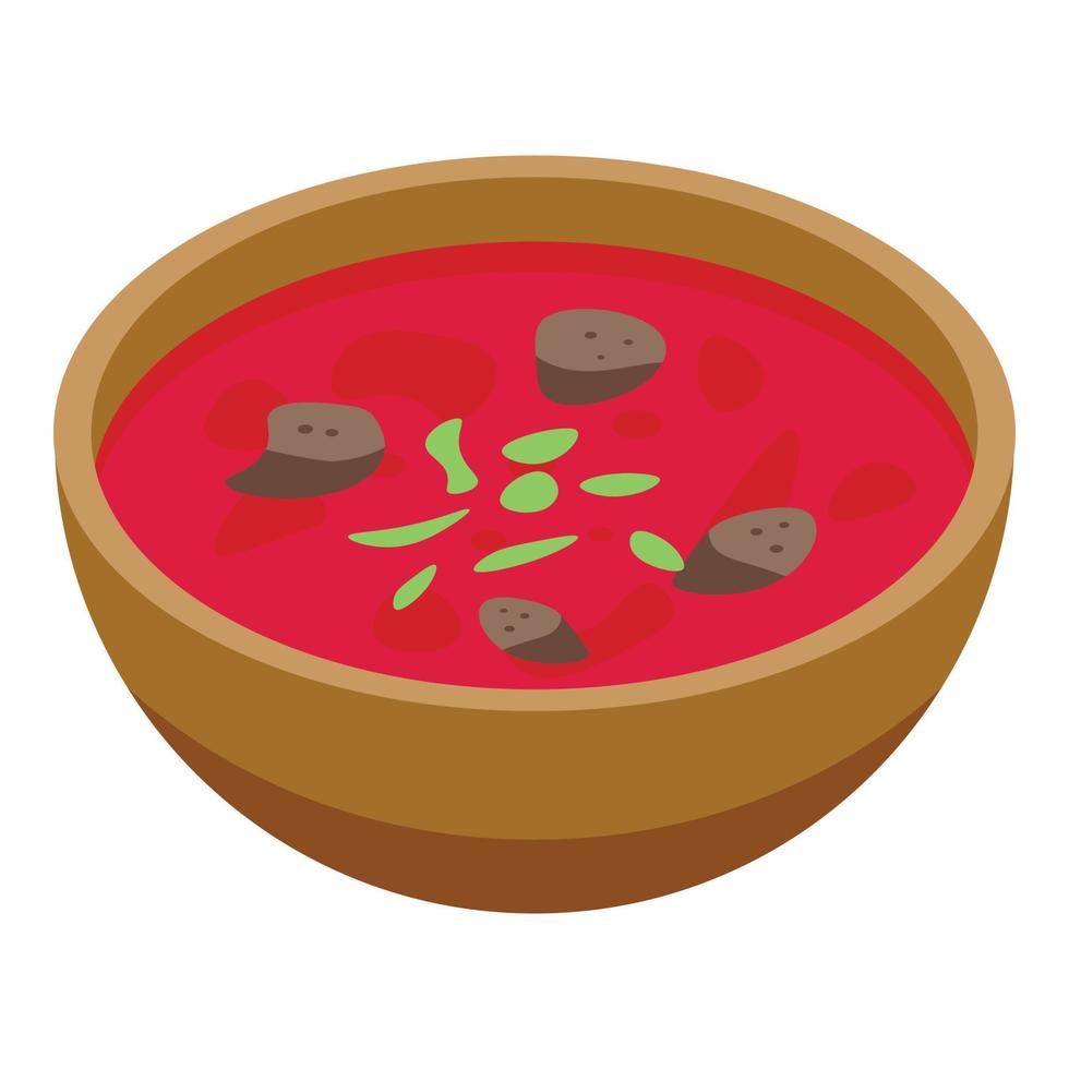 Soup parsley icon isometric vector. Leaf plant vector