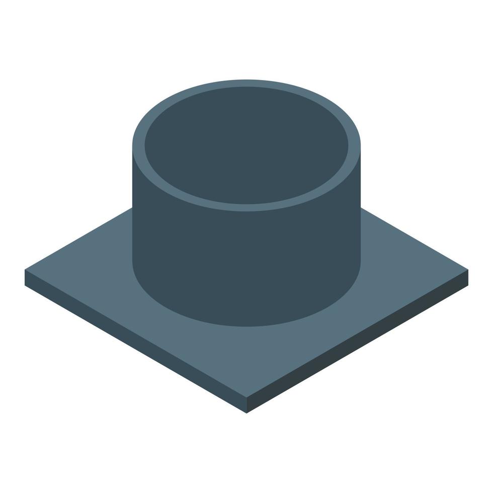 University cap icon isometric vector. Academic college vector