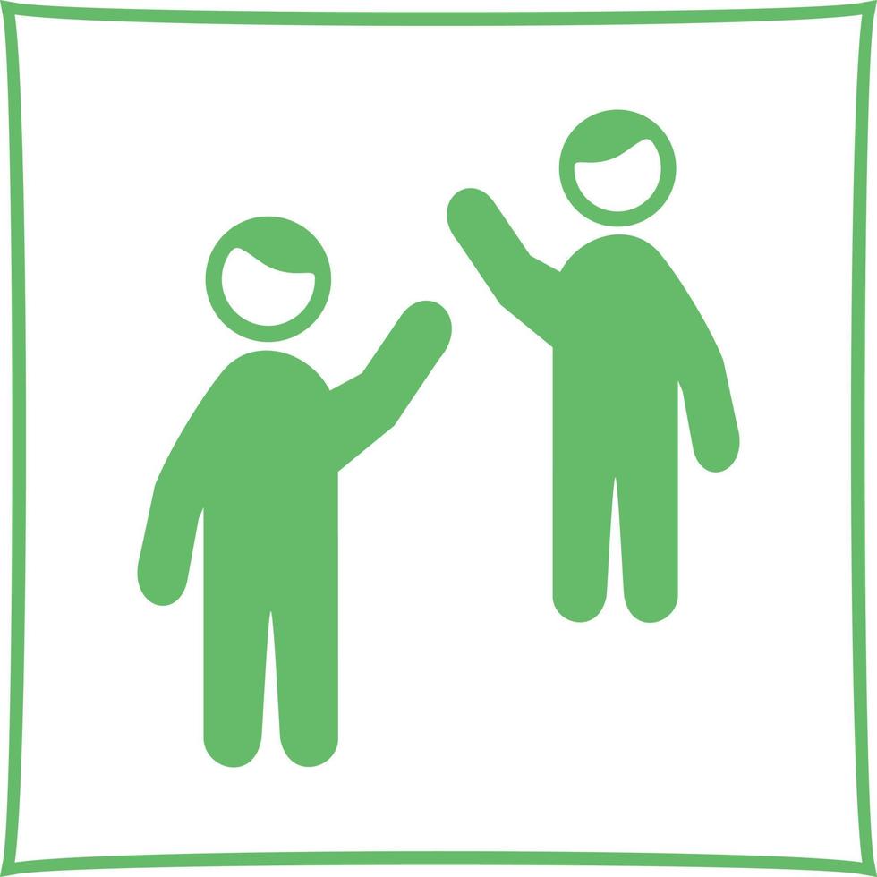 Waving to people Unique Vector Icon