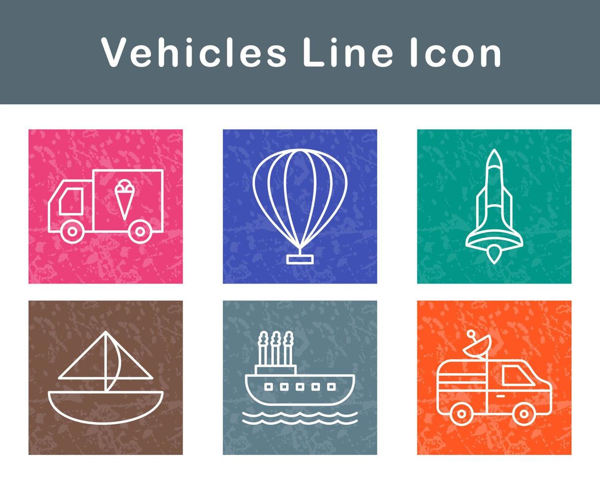 Vehicles Vector Icon Set