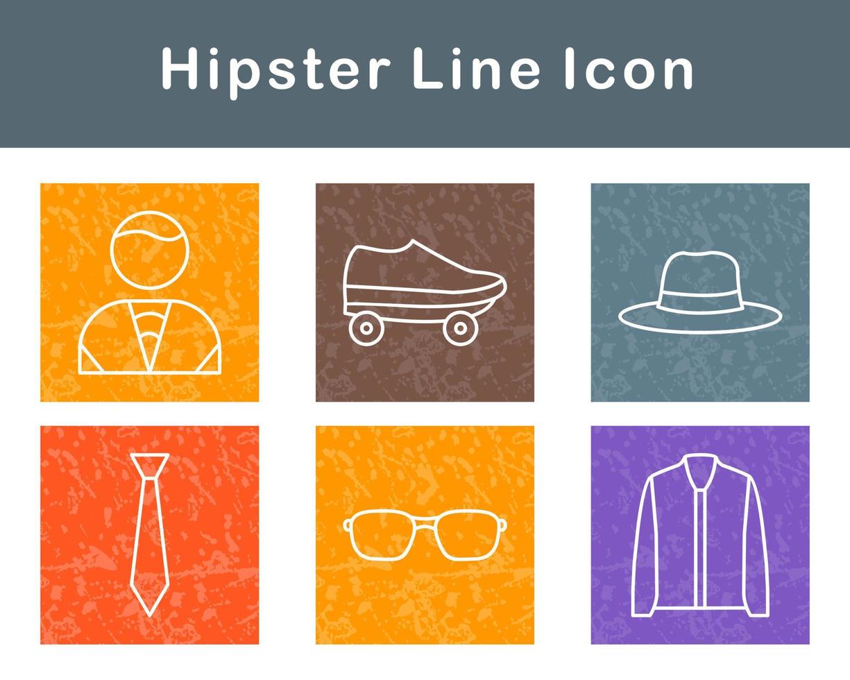 Hipster Vector Icon Set