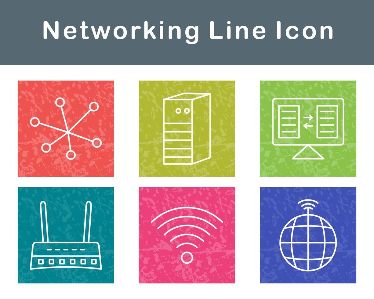 Networking Vector Icon Set